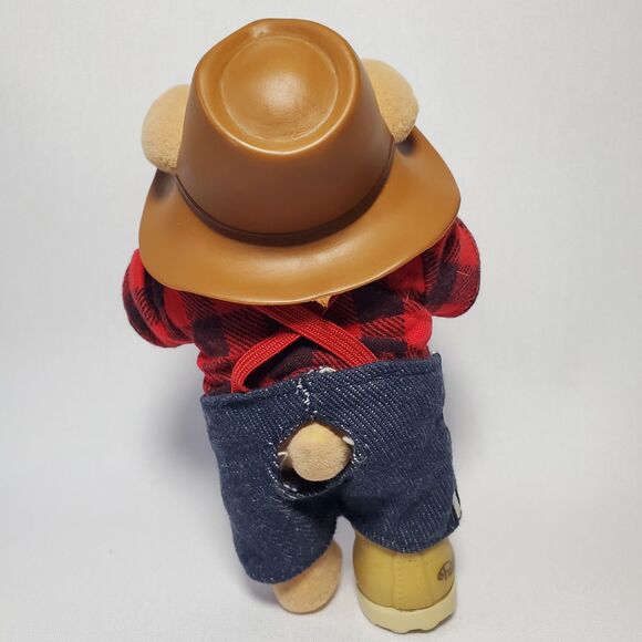 Furskin Teddy Bear Farrel Vintage 1980 Xavier Roberts Flocked Animal Figurine - Picture 2 of 6